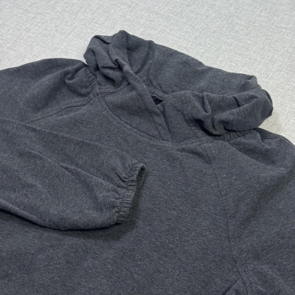Lululemon Cowl Neck Pullover Womens 6 Gray Fleece Athletic Pockets Long Sleeve